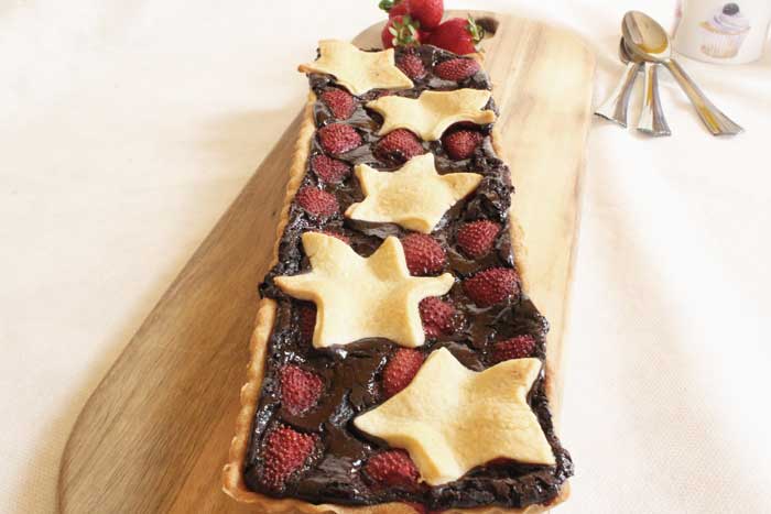 Crostata fragole e cioccolato